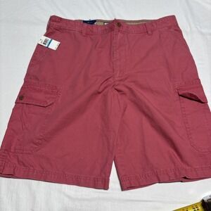IZOD Cargo‎ Shorts Men's 36 Red NWT